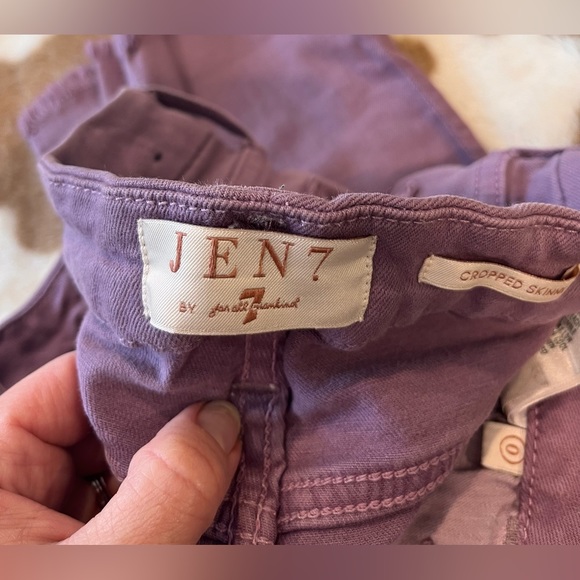 7 for all Mankind cropped, skinny and ankle frayed jeans - Picture 4 of 4